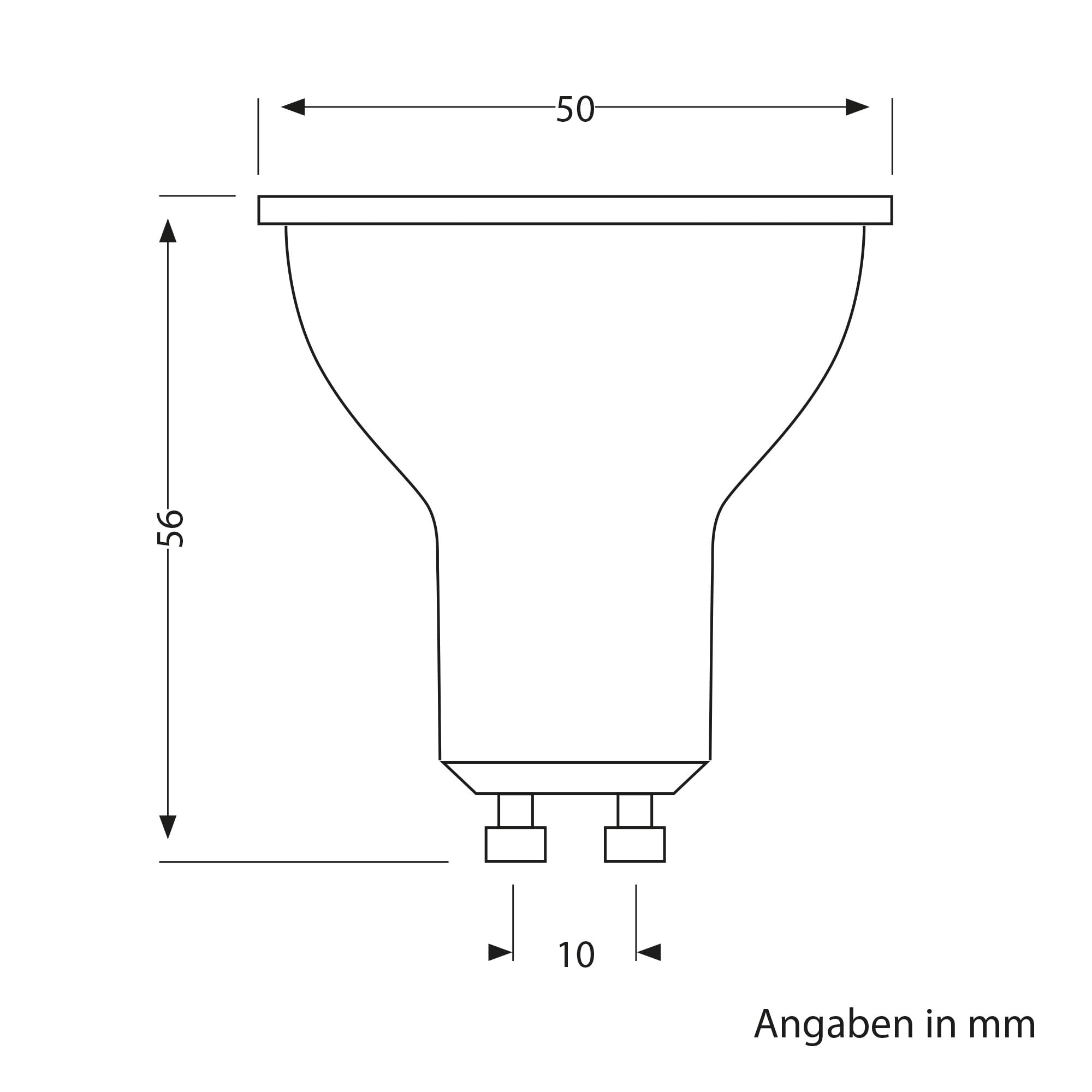 ledscom.de 10 GU10 LED Bulbs, PAR16, Warm White (2800 K), 0.5 W, 49lm, 100, matt - Image 4