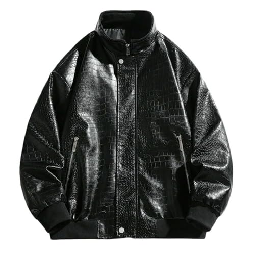 Veste en cuir synthétique homme idéale pour le printemps et vos sorties urbaines