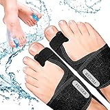 Feliger Set Corrector de Juanetes (x4) para Aliviar el Dolor - Pack 2 Separador Dedos Pie Silicona Gel Suave - Pack 2 Juanetes Corrector Nocturno y Dia de Descanso - Protector Dedos Pie Hombre y Mujer