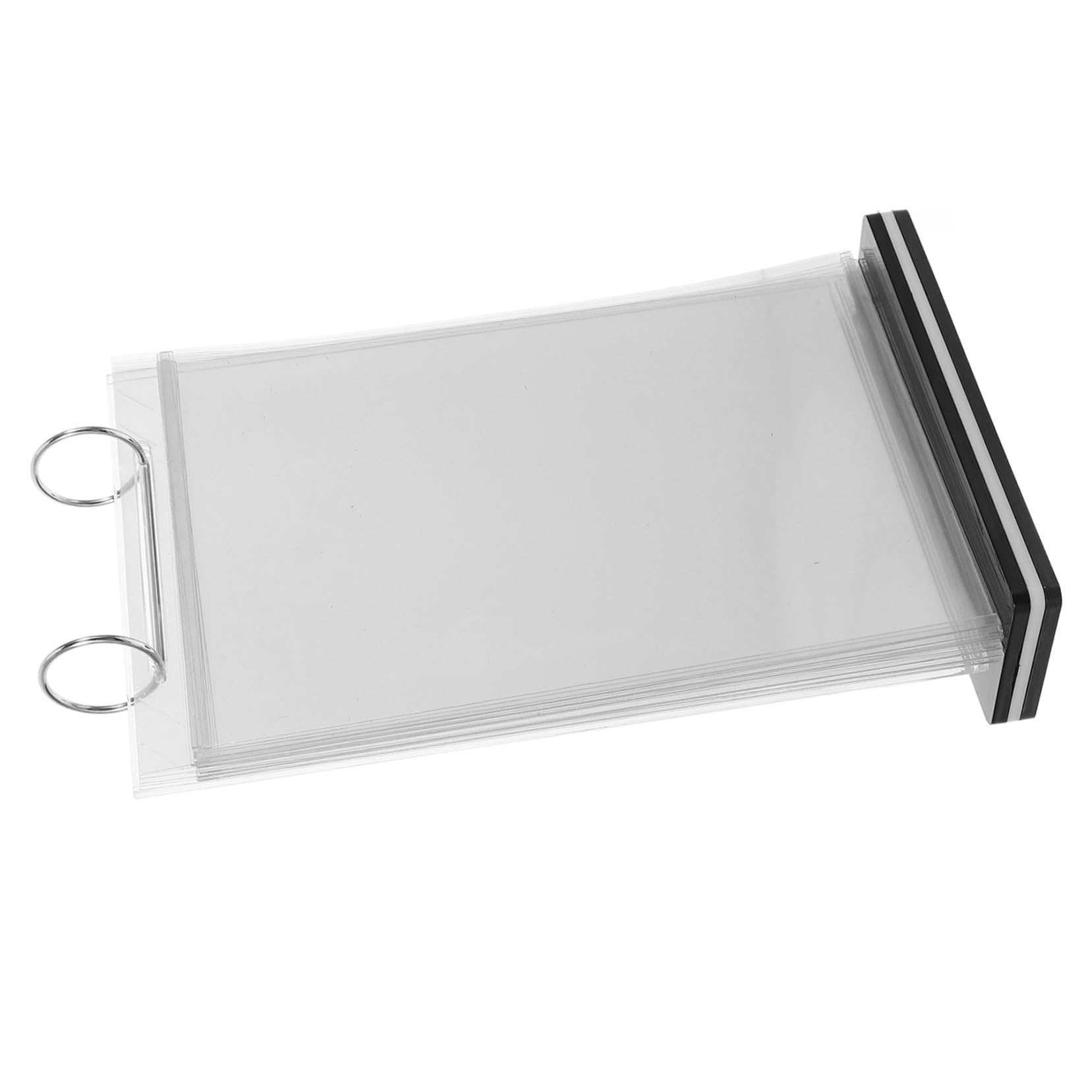 NAMOARLY Display Stand Ad Sign Holder Menu Holder for Table Picture Holders for Tables Desktop Menu Rack Desktop Menu Storage Rack Menu Stand Table Menu Holder Flip Sign Transparent Plastic