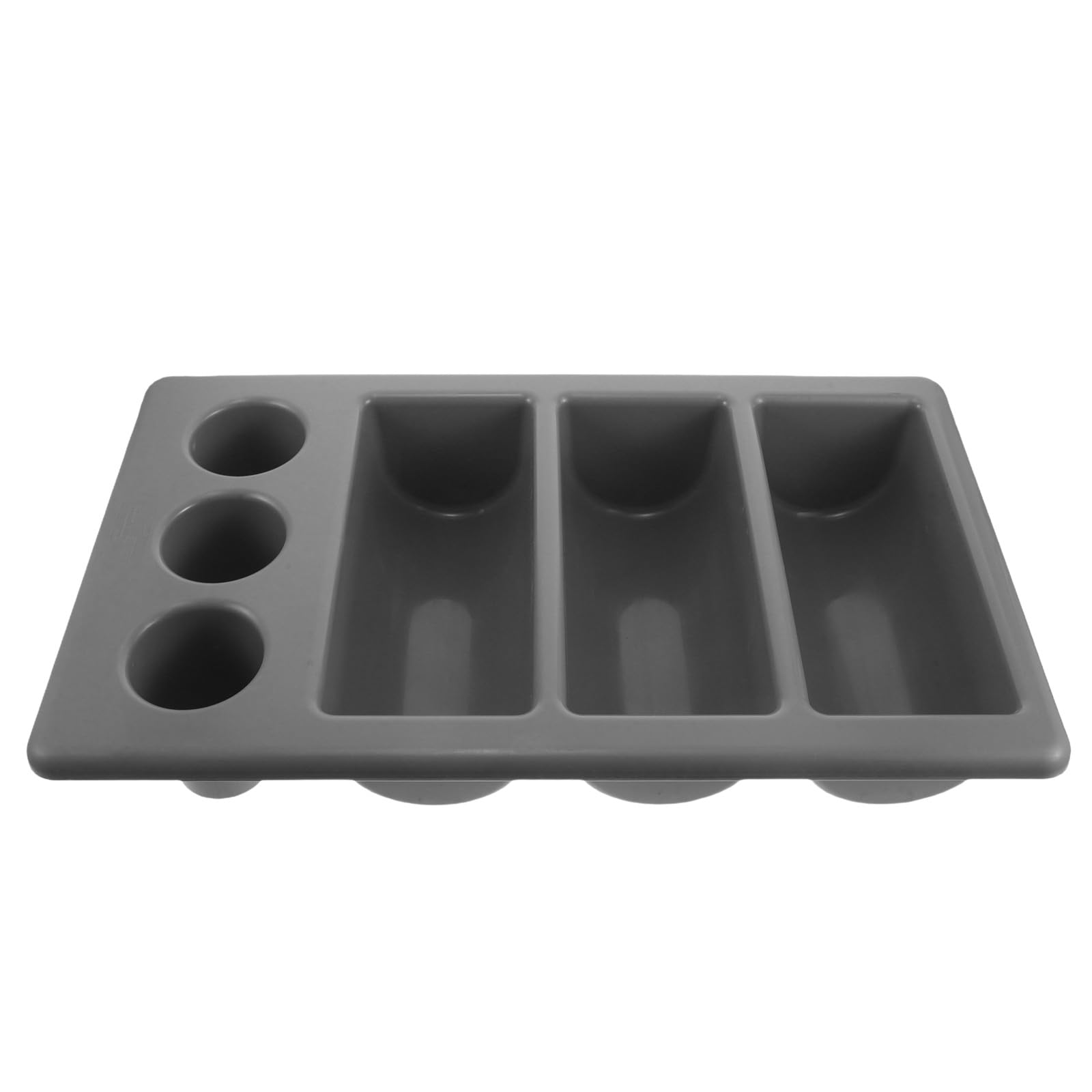 Angoily Kunststoff Besteckkasten mit Fächern für Restaurant und Küche Platzsparendes Design Einfach zu Reinigen Gewerblicher Utensilienhalter für Messer Gabel Löffel
