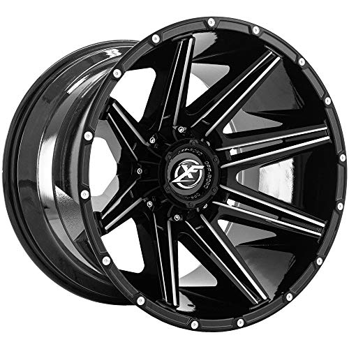 XF Off-Road XF-220 20x9 6x135 6x139.7 +12 Cb 106.4 Gloss Black & Milled