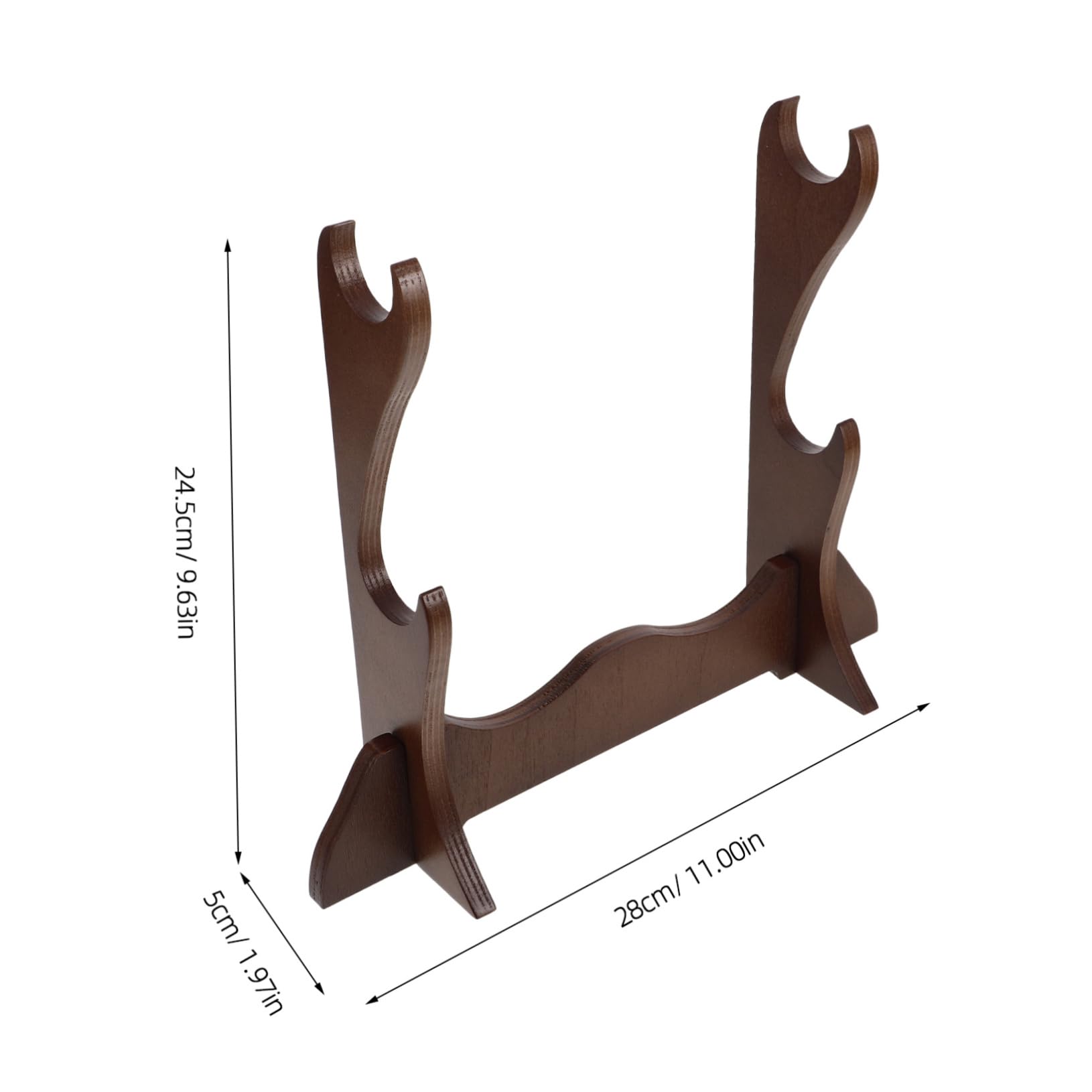 CIMAXIC Bamboo Flute Stand Wooden Display Rack Organizer for Flutes and Piccolos