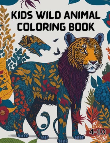 Amazing Wild Animals and Wildlife Coloring Pages For Boys and Girls in the Cute Coloring Book For Kids, Wild Animals Paperback image 2