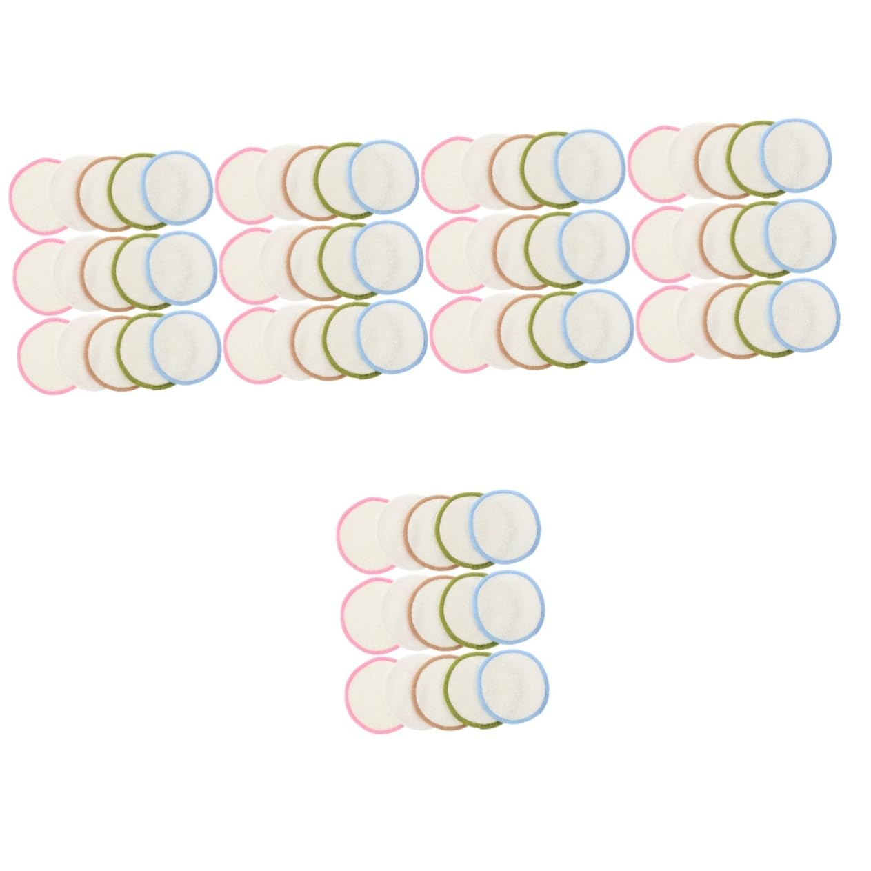 Beavorty 5 Sätze Reinigungspads Entferner Tücher Make-up-schwämme Make-up-pads Wischen Einweichpads Nehmen Make-up-puff Wiederverwendbares Abschminkpad Gel Bambusfaser 15 Stück * 5