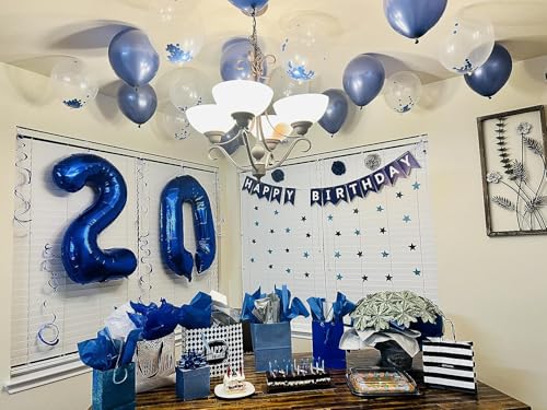 Image of Number 0 Balloon Birthday Decorations, 40In Navy Blue Balloons for Party | Eye-catching Appearance, Perfect Decorative Centerpieces, Convenient Self-sealing Structure, Widely for Various Occasions