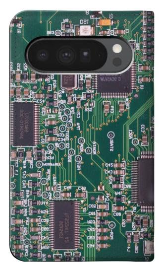 Étui cuir Google Pixel 10 Pro XL housse portefeuille graphique noir - 2