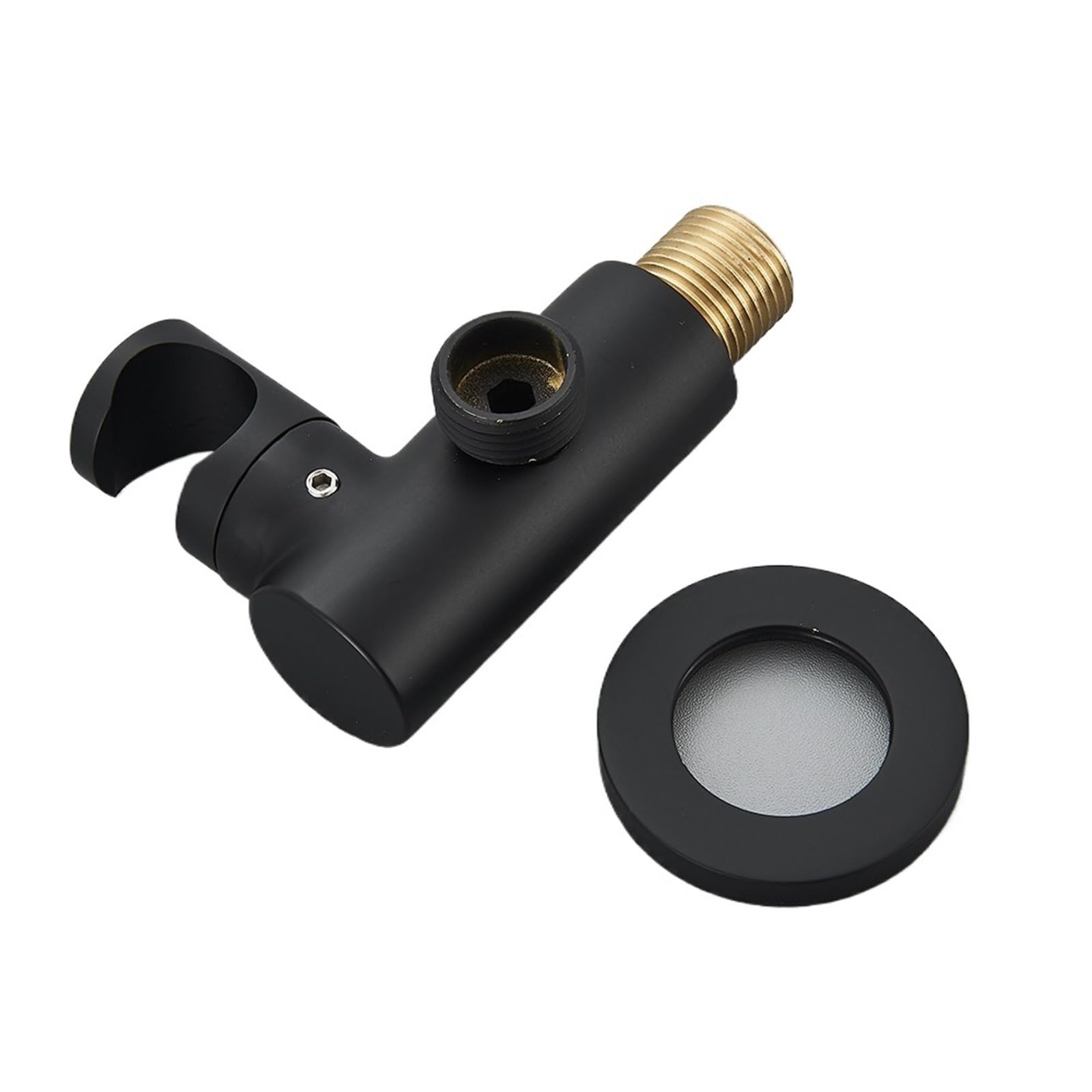 Shower Head Holder Shower Head Holder Handheld Spray Bracket Wall Mounted Bidet Sprayer Concealed Faucet Accessory(Black)