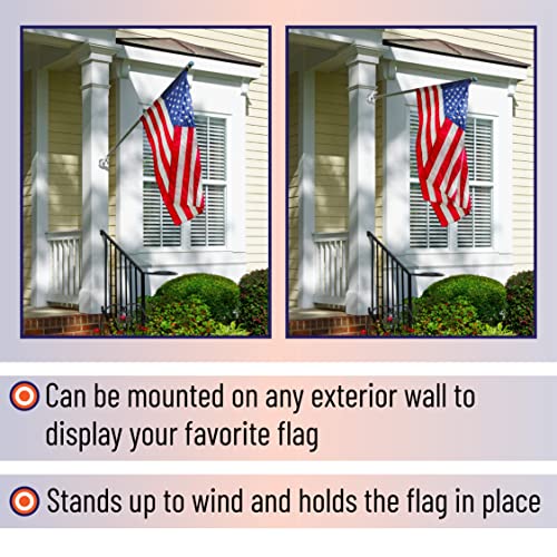 Unco- Aluminum Flag Pole Holder, Heavy Duty Aluminum Mount, Flag Pole Bracket, Flag Pole Holder Mounting Bracket, Flag Pole Brackets For House, Flag Pole Mounting Bracket, Flag Pole Holder For House #TOP7