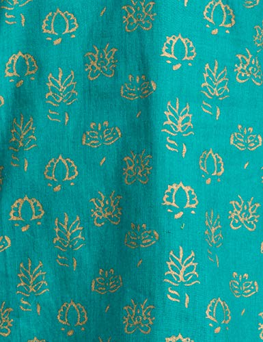 Image of ZEMYRA Women's Regular Kurta (AW20TUN1 Turquoise Green L