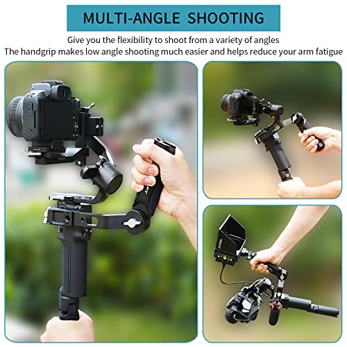 Image of Hersmay Metal Adjustable Sling Handgrip Gimbal Sling Handle for DJI RS 4 Mini, RS 4, RS 4 Pro, RS 3 Mini,DJI RS 2,RSC 2, RS 3, RS 3 Pro Gimbal Handheld Stabilizer Accessories