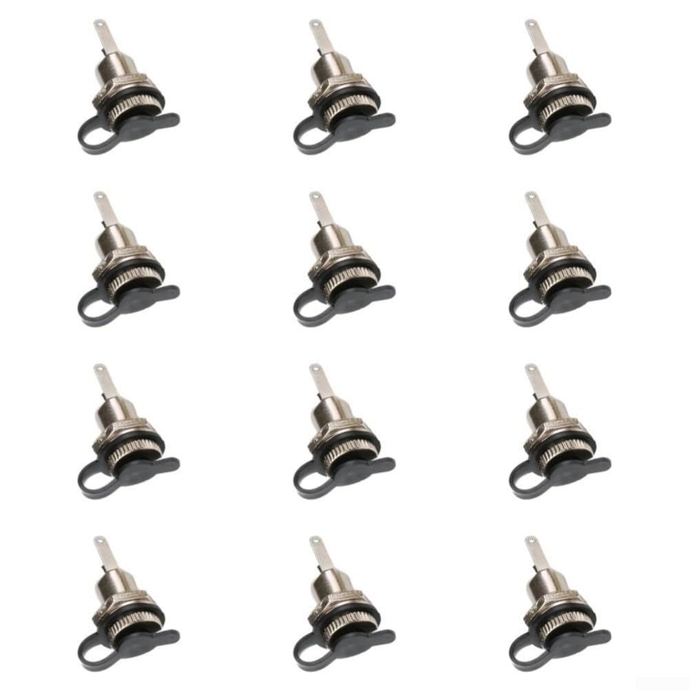 12x Conector DC 5.5mm Jack Hembra con Tapa Impermeable(DC-099 5.5*2.1)