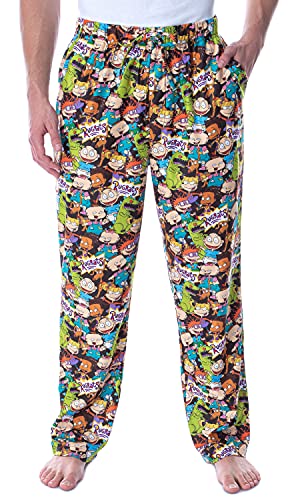 Nickelodeon Men's Rugrats Character Mashup Adult Loungewear Sleep Bottoms Pajama Pants