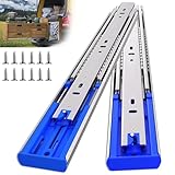 TP-LAIE 200lbs Heavy Duty Soft Close Drawer Slides 26 Inch-1 Pair, Side Mount Full Extension Ball Bearing Runners for Kitchen Cabinet,Office,Tool Box, Goods Shelf,Truck Drawer