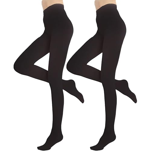 Blostirno Women's Fleece Lined Tights Thermal Pantyhose Leggings Opaque Winter Warm Thick Stockings Tights