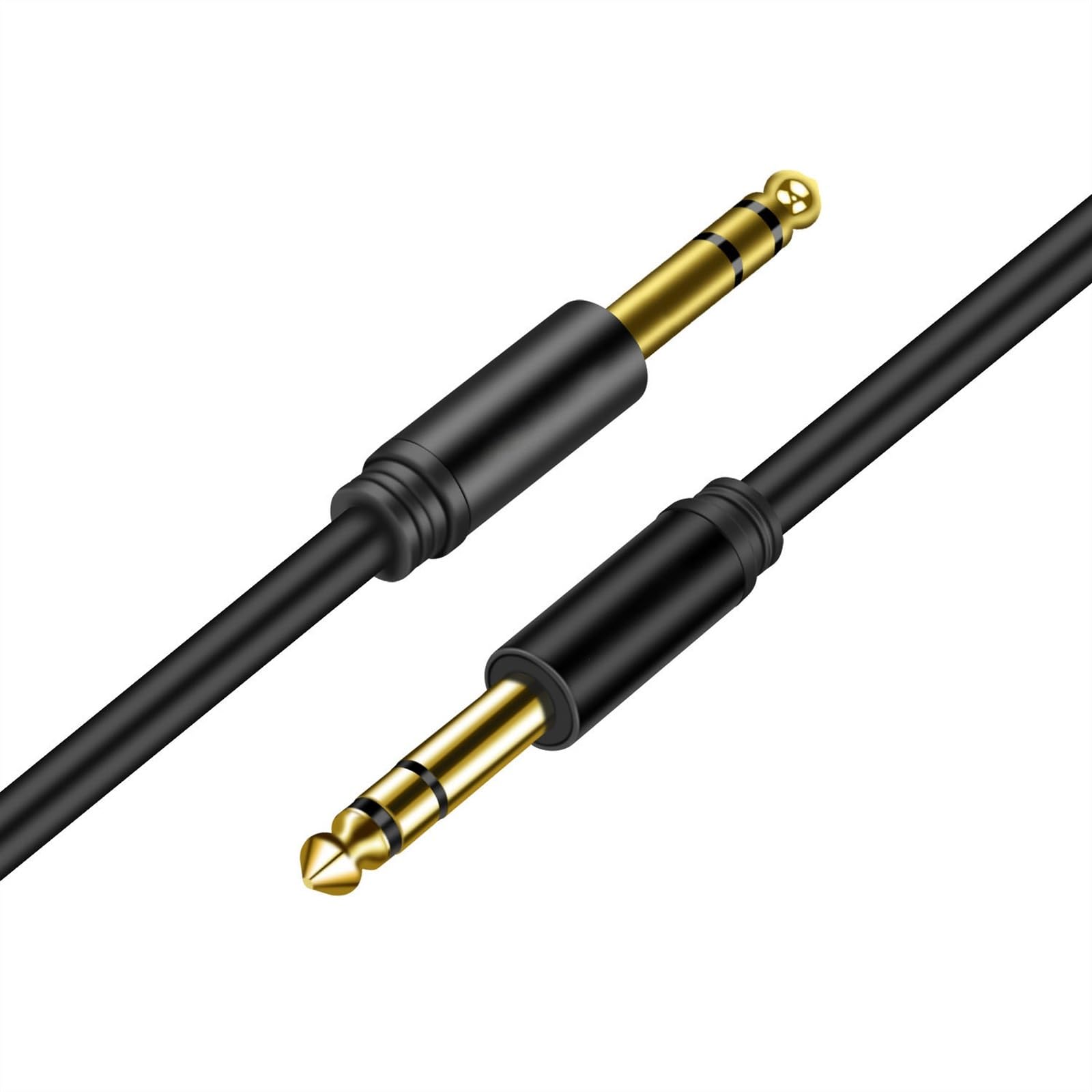 akcesoria do gitary Kabel Gitarowy 6.35mm Do 6.35mm Pozłacany 6.35mm 1/4 "męski TRS Do 6.35mm 1/4" Męski Kabel Audio TRS (Color : 6 m)