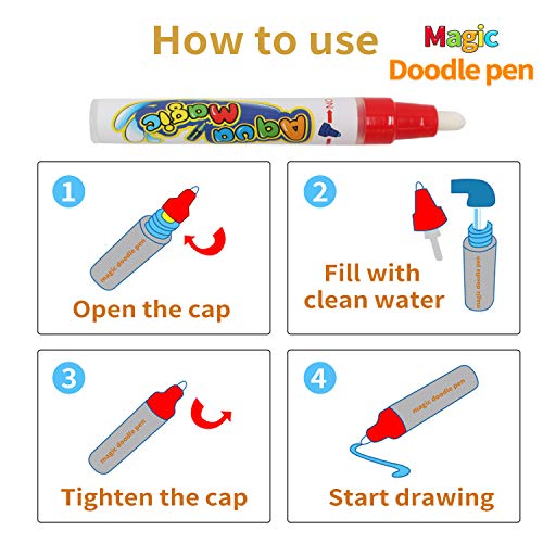 Senders Water Doodle Drawing Mat, Aqua Magic Painting Mat Painting Board Writing Mat Educational Toys For Toddlers Boys Girls #TOP3
