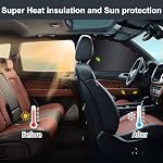 XCBYT Magnetic Car Side Window Shades, Car Sunshade for Baby, 4 Pack - Image 2