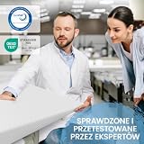 ELONEO poduszka klin do łóżka, klin 80x100 cm, pianka wisko-mineralna, podwyższenie materaca