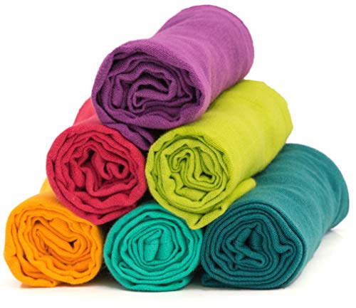 colourful muslin cloths
