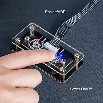OwlTree Desktop Computer Power Button - External PC Case Motherboard Switch - On/Off Power Supply Button