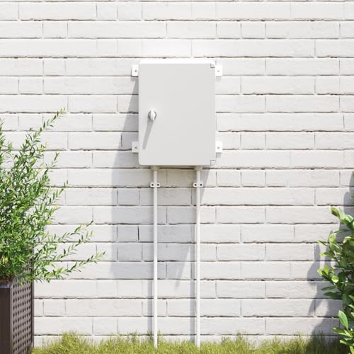 Tidyard Steuerschrank Grau 25 x 15 x 35 cm Plastik, Wasserdichter Verteilerkasten Wandschrank Leergehäuse für Elektro-, Steuerungs- und Sensorik-Technik