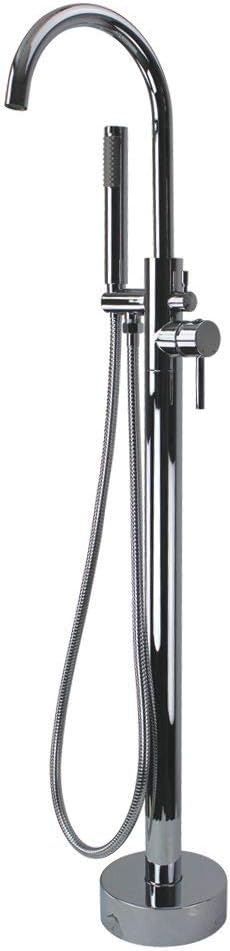 Transolid T4200-Pcfreestanding Tub Faucett4200-PC Includes Floor Mount Tub Filler Rough with Solid Brass Body, Polished Chrome