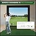 The Indoor Golf Shop SIG8 Golf Simulator Enclosure - Easy Push-Pin Assembly - Professional-Grade - Includes Impact Screen, Enclosure Surround, Protective Padding, Poles & More - 8'4'' x 8'4'' x 5'