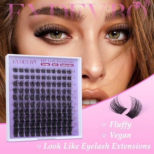 Kit extensions de cils individuels D EYDEVRO contre le mascara qui coule - 5