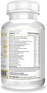 ACTIF Multivitamin for Women Age 30+ with 30 Organic Vitamins and Organic Herbs, Non-GMO, Made in USA, 2-Month Supply