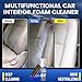 SHIELDOM Car Interior Cleaner Kit Multifunctional Foam Cleaner, Clean Cars Seat Carpet Upholstery with Detailing Brush & Towel Deep Inside Cleaning Remove Stain from Leather/Fabric/Vinyl/Plastic - 5oz