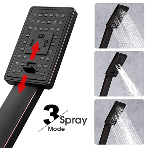 Set de ducha de mano con filtro de alta salida, bronce miniatura 2