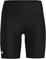 Under Armour Women's HeatGear Bike Shorts - Lightweight Sweat-Wicking 4-Way Stretch Chafe-Free Active Shorts