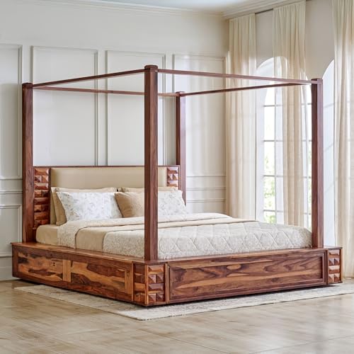 Image of Home Centre | Adana | Sheesham Wood | King Beds | Brown | 1 Year Warranty