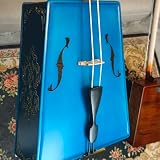 Morin Khuur handgeschnitztes Saiteninstrument aus massivem Körper, Vintage, inneres mongolisches ethnisches Pferdekopf-Saiteninstrument