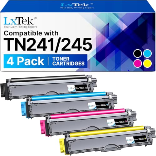 LxTek TN241 TN 241 Kompatibel für Toner Brother DCP 9022CDW für Brother MFC 9332CDW Toner TN241/245 TN-241 TN-245 TN 245 für HL-3142CW HL-3152CDW MFC 9332 CDW HL 3140 CW (4er-Pack)