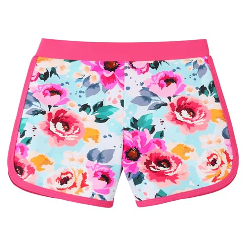 Image of BAOHULU Girls Rash Guard Swimsuit Two Piece Bathing Suit UPF 50+ Short Sleeve Summer Beach Swimwear Size 3-14 Years