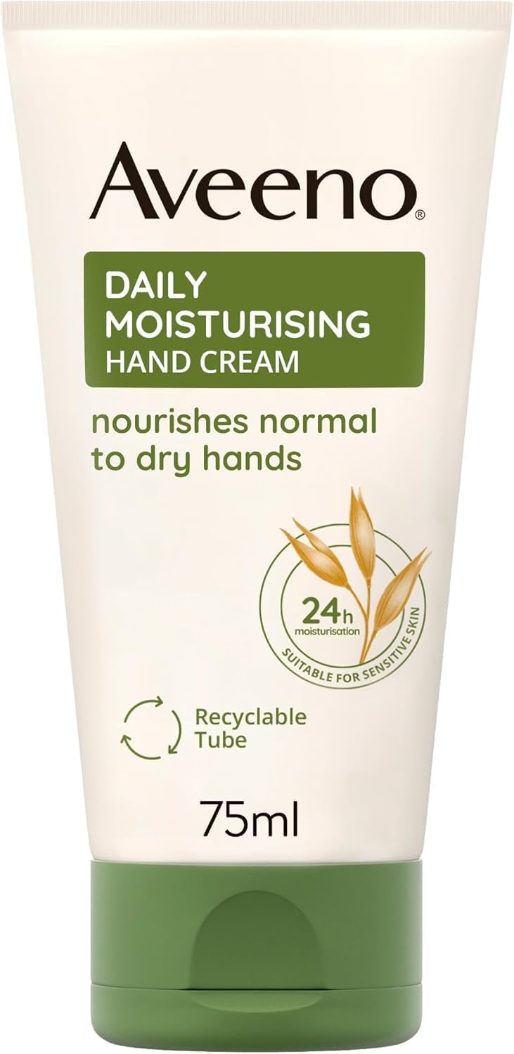 Daily Moisturising Hand Cream for Sensitive Skin 75 ml, Pack of 2 - Nourishing Oat Formula for Deep Hydration and Long-Lasting Protection of Dry, Sensitive Hands