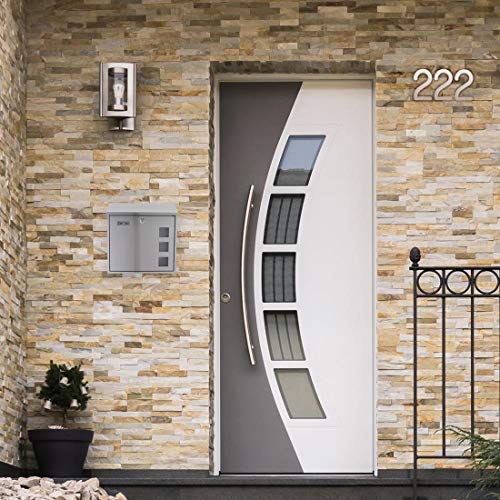 Rottner T06048 Muro INOX design brievenbus van geborsteld roestvrij staal, met kijkvenster, naamplaatje, cilinderslot en… - Afbeelding 7