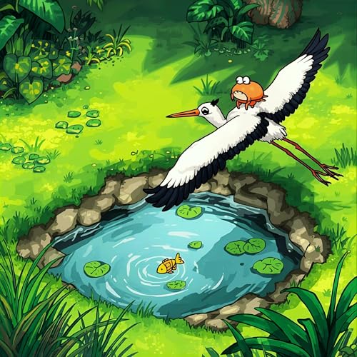18 लोभी बगळा - हुशार खेकडा : The Greedy Stork and the Wise Crab (Kids’ Marathi Story)