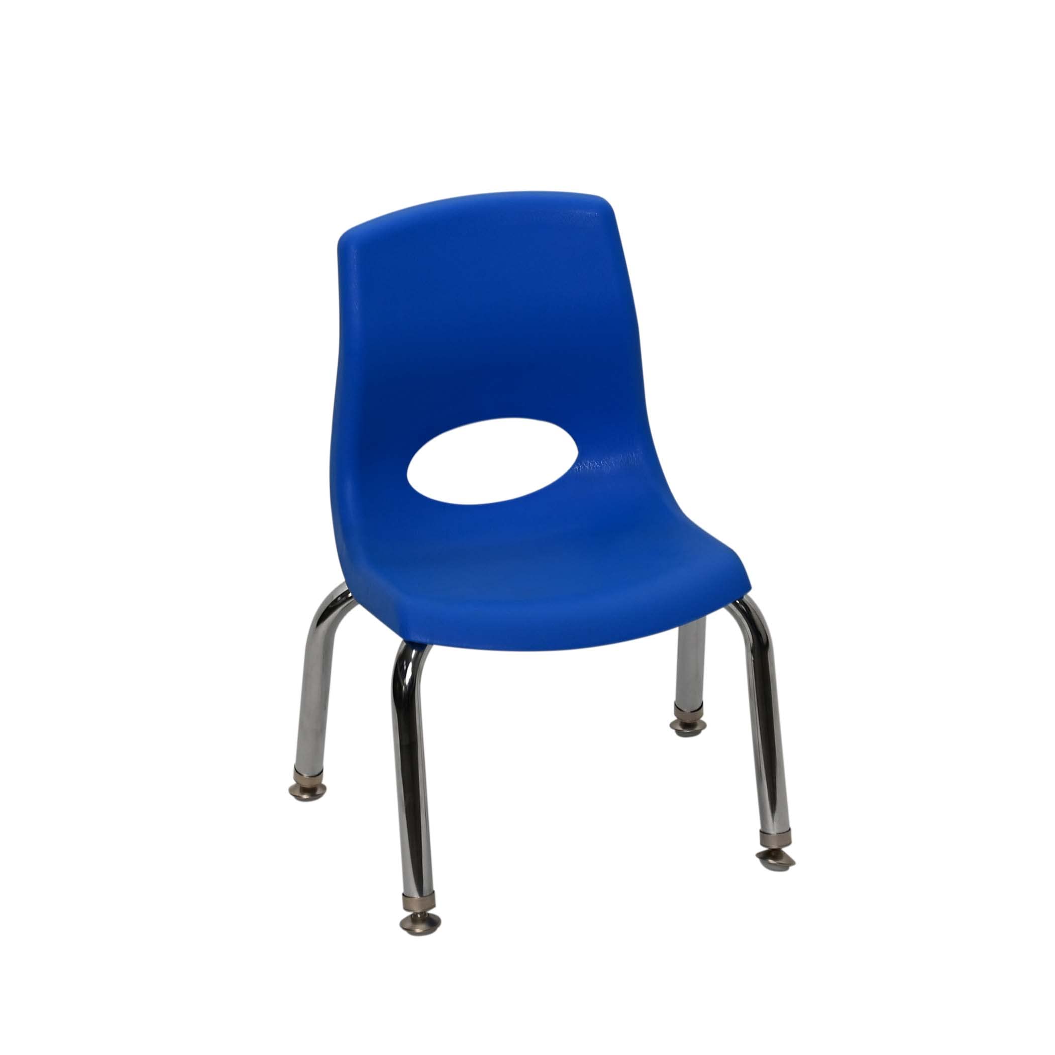 Photo 1 of Angeles MyPosture Plus 8" H Chair, Blue with Chrome Legs, AB8008PBC, Kids Preschool, Daycare or Classroom Flexible Seating, Toddler Desk Chair 8-inch 1-Pack