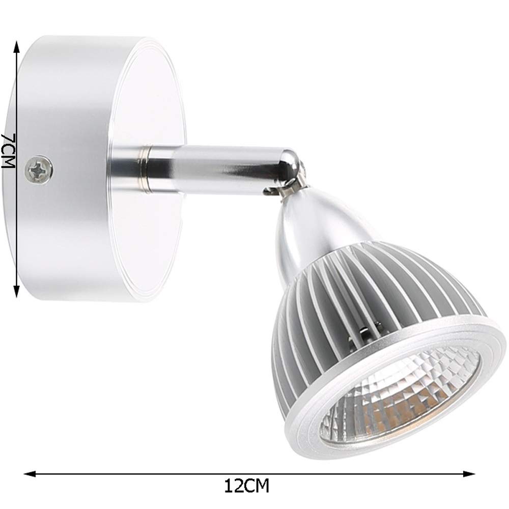 Illuminazione da parete , 3W LED. Spotlight Multi Angolo Regolazione della lampada da parete, lampada decorativa Parete a parete Picture Accent Light, Lampada da visualizzazione for armadietto Vetrina