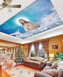 3D Religion Jesus A1231 Ceiling Wall Paper Wall Print Decal AJ WALLPAPER | Self-Adhesive Large Ceiling Wallpaper AJ US Panda 23 Sep (Wovenpaper Need Glue, 【123”x87”】312x219cm(WxH))