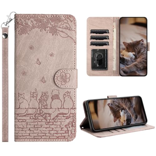 Succtopy Cover per Samsung Galaxy S21 FE 5G 6.4' Flip Caso in PU Pelle Premium Portafoglio Custodia[Protezione Completa] [Slot Scheda] [Kickstand] Case per Samsung Galaxy S21 FE 5G 6.4' Grigio