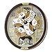Seiko QXM607BRHZ 45 Melodies in Motion Wall Clock with Rotating Pendulum
