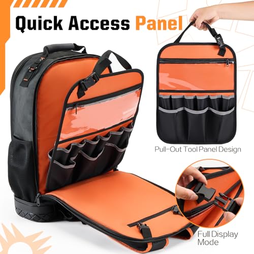 Golkcurx Ventilated Tool Backpack