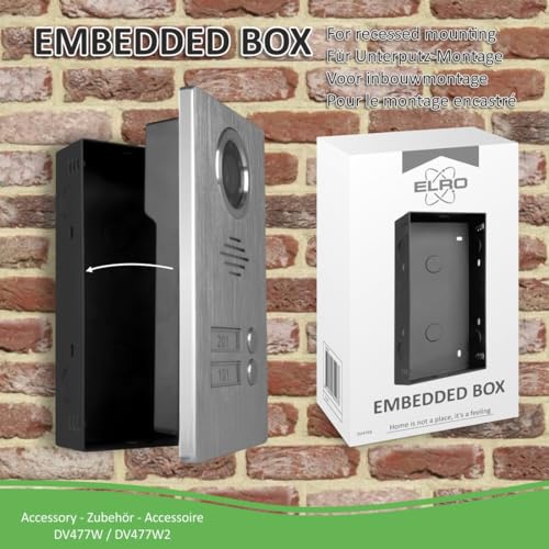 ELRO DV47EB Geeignet Für DV477W-Serie Und DV477IP-Serie-Grau, Unterputz Montage Box ( Schwarz)