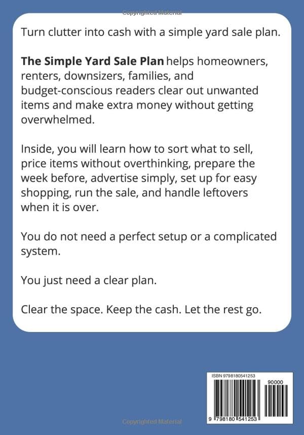 The Simple Yard Sale Plan: Declutter Your Home and Make Extra Cash image 3