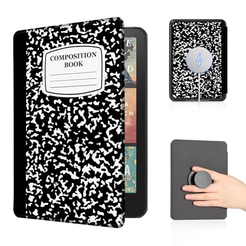 Image of CoBak Case with Fold-Back Magnetic Cover for 7 inch Kindle Paperwhite 12th Gen 2024 and Kindle Colorsoft - for PopSockets Grip, Compatible with iPhone MagSafe and Anker Wireless Charging Pads, Auto Wake