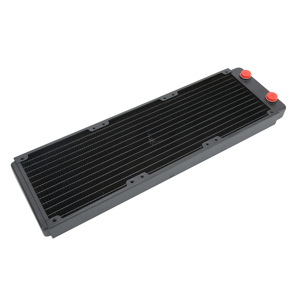 Radiatore di raffreddamento ad acqua in rame di alta qualità, dissipatore di calore per CPU per computer PC, scambiatore di calore a 12 con separatore d’acqua integrato per ap